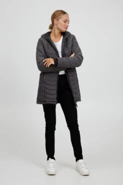 OXMO Winterjassen Winterjas NELLY Dames Zwart -Mode Kleding 07432394d489d2dcaae0b44326df50f0