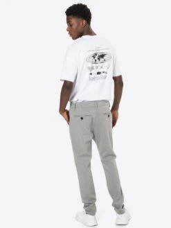 Denim Project Chinos Slimfit Chino Ponte Roma Heren Grijs Gemêleerd -Mode Kleding 08a347f7efa033c0117805e7c4fec50c