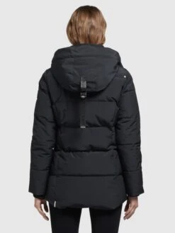 Khujo Winterjassen Winterjas Eunice Dames Zwart -Mode Kleding 122bbdde60878eab99a6c3db1ab2a5a5