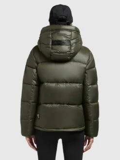 Khujo Winterjassen Winterjas Valona Dames Donkergroen -Mode Kleding 125a9ebd09e2e7186854ce4ade673283