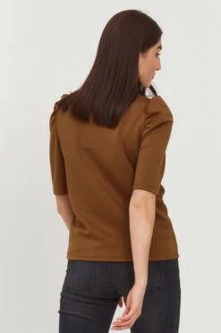 B.young T-shirts Shirt BYPUSTI Dames Bruin -Mode Kleding 1478a96c643992d36d8f5179e7815f09