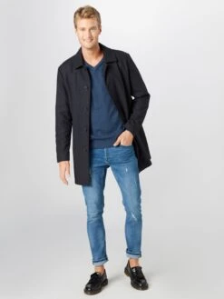 FYNCH-HATTON V-hals Truien Trui Heren Blauw Gemêleerd -Mode Kleding 14a235a7b13e3a75f005cef68335b7f3