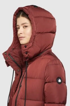 Khujo Wintermantels Wintermantel HAZELLE Dames Roestrood -Mode Kleding 17fd68fed07b23dc019b15767fadc8eb