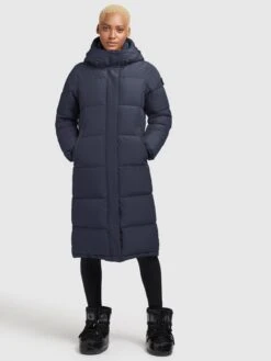 Khujo Wintermantels Wintermantel TIONE Dames Navy -Mode Kleding 1df5a8d981a32913be9cadca785e90c7