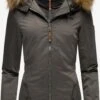 Marikoo Wintermantels Wintermantel Sanakoo Dames Donkergrijs -Mode Kleding 1e7985968b15b90c0b84ef45bad583f7