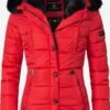 Marikoo Winterjassen Winterjas Lotusblüte Dames Rood -Mode Kleding 24cd4f17292557af202a2f3003b17887