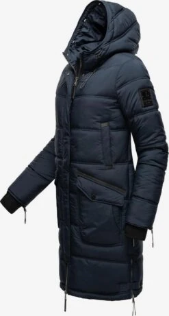 Marikoo Wintermantels Wintermantel Chaskaa Dames Navy -Mode Kleding 261535b755593e2dce5858e7c2c4902a