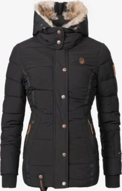 Marikoo Winterjassen Winterjas Nekoo Dames Zwart -Mode Kleding 269831386f4f67a1197e18971f8b2097