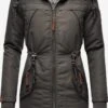 Marikoo Parkas Winterparka Kamii Dames Grijs -Mode Kleding 27bedc3abf3d36ac39b4ea00d5f4b5e3