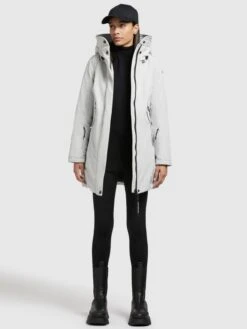 Khujo Winterjassen Winterjas Viona 3 Dames Lichtgrijs -Mode Kleding 2e82a20f6581942f97eee49da937d8c5
