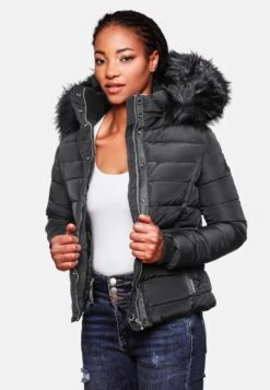 Navahoo Winterjassen Winterjas Miamor Dames Zwart -Mode Kleding 3081ad8f38c216b7e3ee6ab9ed1f596e