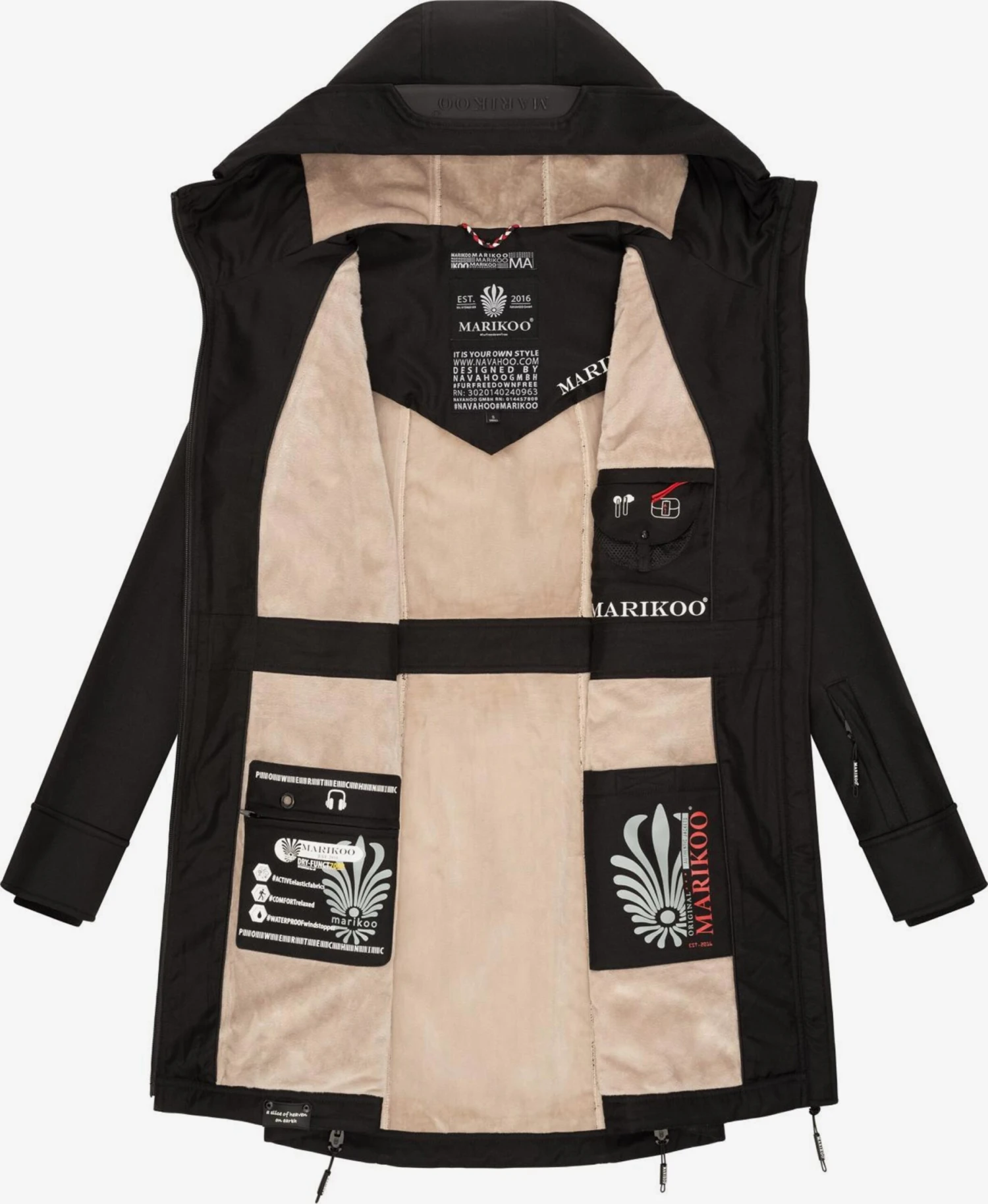 Parkas Tussenparka Dames Zwart Marikoo Parkas Tussenparka Dames Zwart -Mode Kleding 30bb99a7f4212340dc334e8662f73a39 scaled