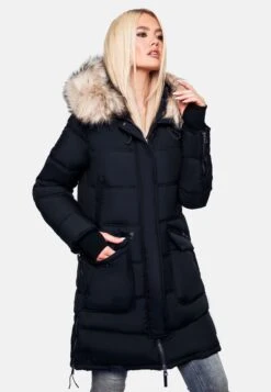 Marikoo Wintermantels Wintermantel Chaskaa Dames Navy -Mode Kleding 319c12d9adfb7d33e471fd654ecd4cc2