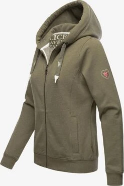 Navahoo Sweatvesten Sweatvest Engelshaar Dames Olijfgroen -Mode Kleding 31b26cf4eb214c1aa5d6f80cc95c2217