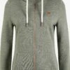 OXMO Sweatvesten Sweatvest Vicky Dames Groen -Mode Kleding 3d14e3c423ca2034945b1b985b835fd5
