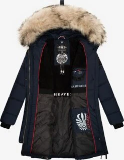 Marikoo Wintermantels Wintermantel Chaskaa Dames Navy -Mode Kleding 3de8380c1c5eee365d7ff9df55ee4d09