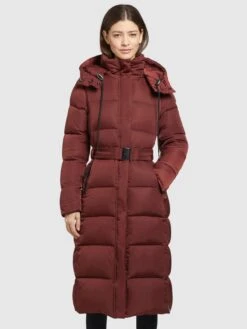 Khujo Wintermantels Wintermantel HAZELLE Dames Roestrood -Mode Kleding 3f961510566d59ffa430c76362cf2051