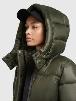 Khujo Winterjassen Winterjas Valona Dames Donkergroen -Mode Kleding 41c85453f393d32fc65db51e0d714408