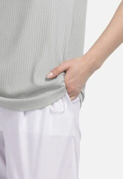 HELMIDGE Mouwloze Shirts Top Dames Grijs -Mode Kleding 462c74c6694b6cef939da6bc11ed7972