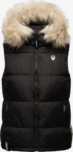 Marikoo Bodywarmers Bodywarmer Eisflöckchen Dames Zwart -Mode Kleding 46f6ab0f567c6a9aa23ea5593ffb114e