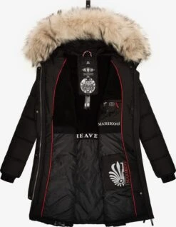 Marikoo Wintermantels Wintermantel Chaskaa Dames Zwart -Mode Kleding 48268750ef82e3e885b2e2294e9d31c1