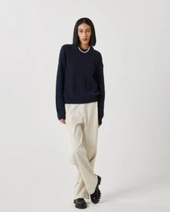 Minimum Basic Truien Trui Mikala Dames Navy -Mode Kleding 487892e907da9ed1500c26ca92edc346