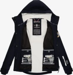 Marikoo Tussenjassen Tussenjas Dames Blauw -Mode Kleding 4a77bea0d2f26dc9d8e4370767f184de