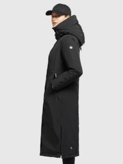 Khujo Wintermantels Wintermantel ABELLA Dames Zwart -Mode Kleding 52f994daf432f0279bc0ecd80dd4487b