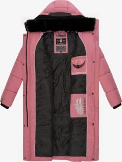 Marikoo Wintermantels Wintermantel Dames Roze -Mode Kleding 58fc6c27cf289e85e3a0634d202e5e43
