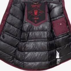 Navahoo Winterjassen Winterjas Laura Dames Bourgogne -Mode Kleding 597b526aae50a3e81efeda1bd647ba1a