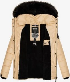 Navahoo Winterjassen Winterjas Zuckerbiene Dames Beige -Mode Kleding 59e73caeed750f9830dc570b487a7cd9