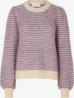 Selected Femme Fijngebreide Truien Trui MOLA MIA Dames Beige