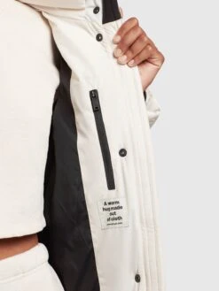 Khujo Wintermantels Wintermantel Sonje 4 Dames Offwhite -Mode Kleding 5e874f38af11560de11a862864f298c4