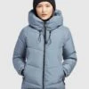 Khujo Winterjassen Winterjas Esila Dames Lichtblauw -Mode Kleding 699430ae2bd4cf3b2c277b7b7e9815bd