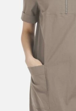 HELMIDGE Midi Jurken Jurk Dames Beige -Mode Kleding 6cde7aeb75035ea2167f13c87c408cd6