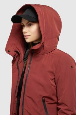 Khujo Winterjassen Winterjas Viona 3 Dames Roestrood -Mode Kleding 6dddd7ee9b38c2ddc979d437ac5578ed