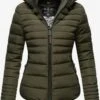 Marikoo Winterjassen Winterjas Amber Dames Olijfgroen -Mode Kleding 6ee0e20ae819968a9e848a85603fe918
