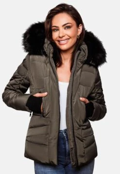 Navahoo Winterjassen Winterjas Adele Dames Taupe -Mode Kleding 726eddd5d105b755850725f95f8bb1c4