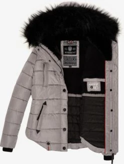 Marikoo Winterjassen Winterjas Lotusblüte Dames Grijs -Mode Kleding 7808abe74c005ec00e7a68807ca8a919