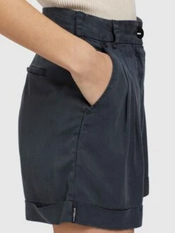 Khujo Shorts Loosefit Bandplooibroek Elida Dames Donkerblauw -Mode Kleding 799c2ca8d8adc10345077decb231ca09