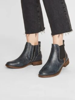 Mustang Enkellaarsjes Chelsea Boots Dames Navy -Mode Kleding 7b53bf11165fccffd965890d032c5da5