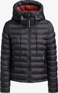 Khujo Winterjassen Winterjas Lovina Dames Zwart