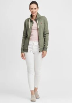 OXMO Sweatvesten Sweatvest Vicky Dames Groen -Mode Kleding 80faccbfe48cc76b007603a67df83e7e