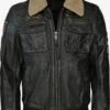 Mustang Leren Jassen Tussenjas Karlstad Heren Zwart -Mode Kleding 8520877b57c4f88aaea3679a1a0a416a
