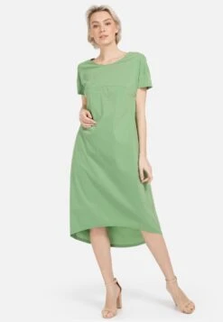 HELMIDGE Midi Jurken Jurk Dames Groen -Mode Kleding 861022fa69182a73c431fb24ef373e07