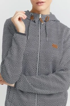 OXMO Outdoor Jassen Fleece Jas Pebbles Dames Grijs -Mode Kleding 8cda143c101694d1e5e5c577540bb2bb