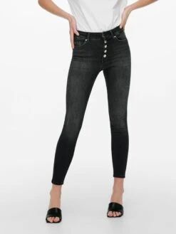 ONLY Jeans Skinny Jeans Bobby Dames Grijs -Mode Kleding 9269ab369328b2c6e0147cd050f13395
