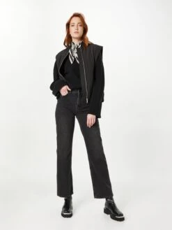 ONLY Wide Leg Wide Leg Jeans CAMILLE Dames Zwart -Mode Kleding 928999047ae9e171cff8a61068dcf07d