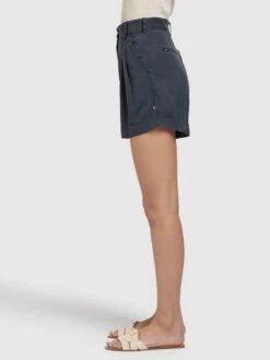 Khujo Shorts Loosefit Bandplooibroek Elida Dames Donkerblauw -Mode Kleding 9d268fdd815fa2df07f0e319c6b355a0