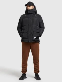 Khujo Winterjassen Winterjas Jedi Heren Zwart -Mode Kleding a17481f65f5f8b3daa18cf4f6b43abe4